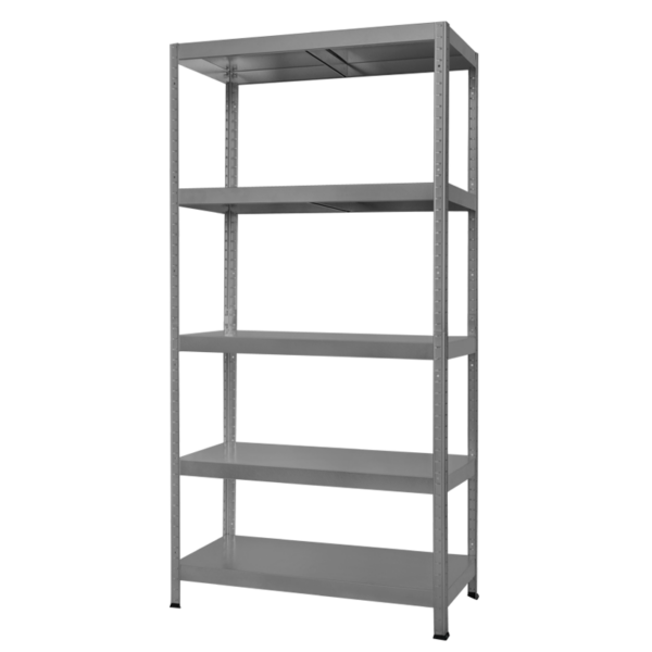 Метален стелаж HARD 180x100x40 см, до 130 кг на рафт  - сив - Image 3