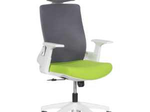 Президентски офис стол Carmen 7546 - зелен-сив