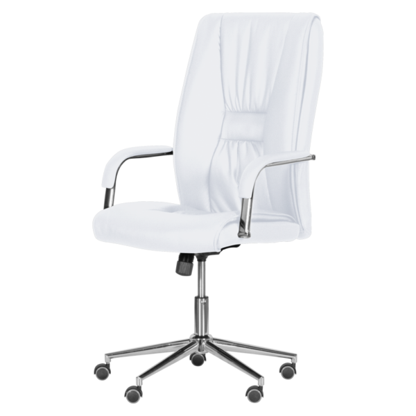 Президентски офис стол Carmen 6500-1 - бял - Image 3