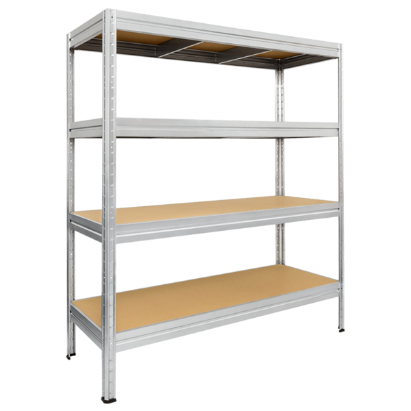 Метален стелаж MEGA 177x200x60 см, до 500 кг на рафт - цинк - Image 3
