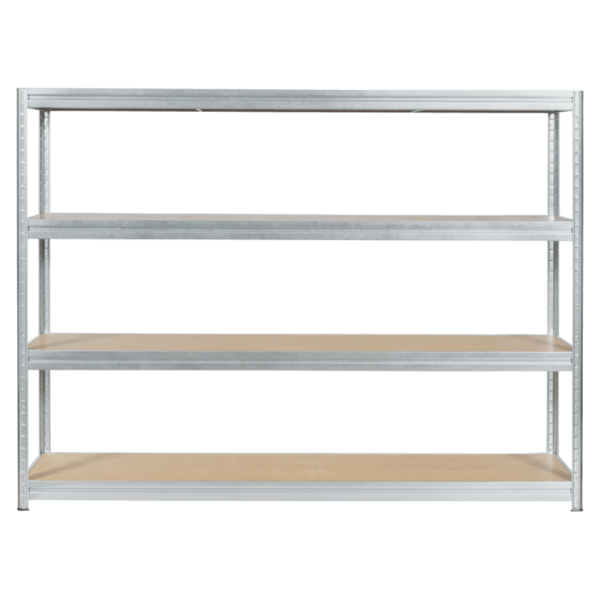 Метален стелаж MEGA 177x240x45 см, до 450 кг на рафт - цинк - Image 2