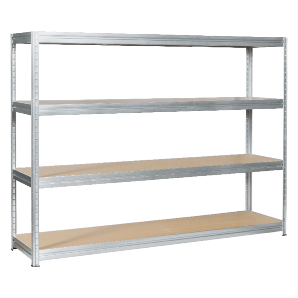Метален стелаж MEGA 177x240x45 см, до 450 кг на рафт - цинк - Image 3