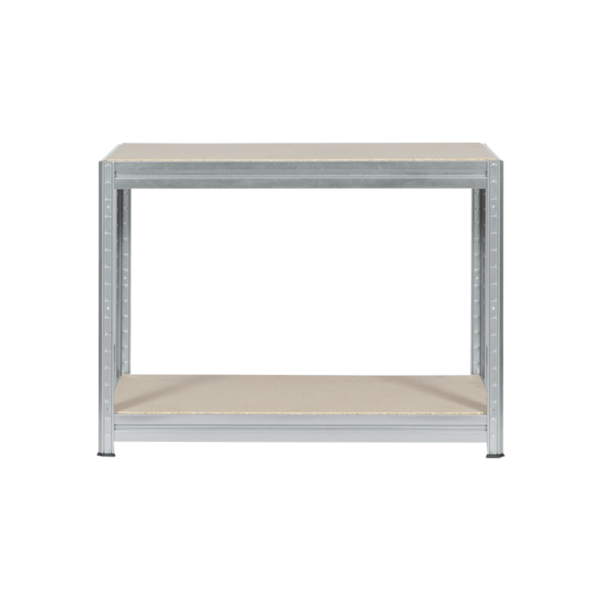 Метален стелаж MEGA 87x160x60 см, до 600 кг на рафт - цинк - Image 2