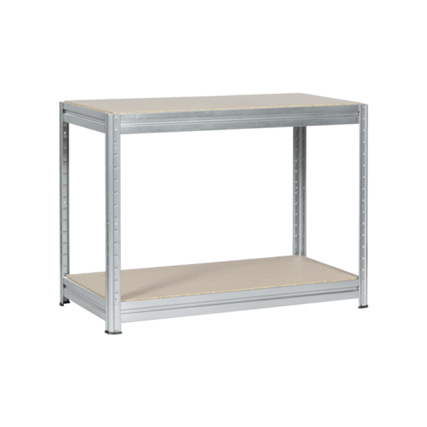 Метален стелаж MEGA 87x160x60 см, до 600 кг на рафт - цинк - Image 3