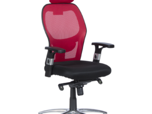 Ергономичен стол Carmen 7520 - черен - червен