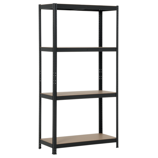 Метален стелаж Carmen CR-1015 - 180х90х40 см, до 175 кг на рафт - черен - Image 2