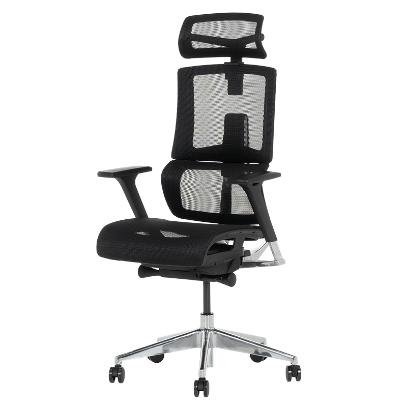 Ергономичен стол FRANCA - черен - Image 3