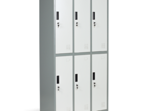 Метален шкаф Carmen CR-1243 K LUX - сив+тъмносив