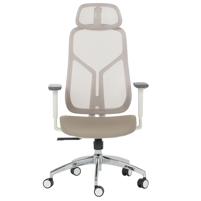 Ергономичен стол Carmen 7901 W еко кожа - кафе - Image 2