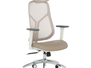 Ергономичен стол Carmen 7901 W еко кожа - кафе