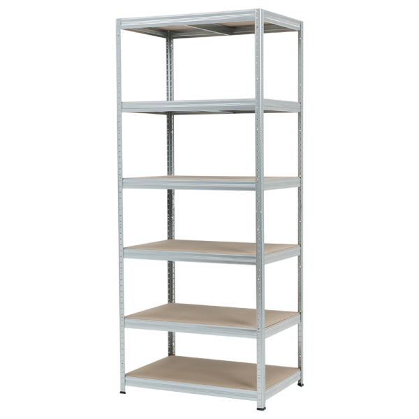 Метален стелаж STAR 213x90x60 см, до 250 кг на рафт - цинк - Image 3