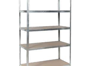 Метален стелаж Carmen CR-1012 E - 180х120х60 см, до 250 кг на рафт - цинк