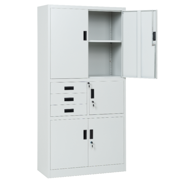Метален шкаф Carmen CR-1281 Е K - сив - Image 3