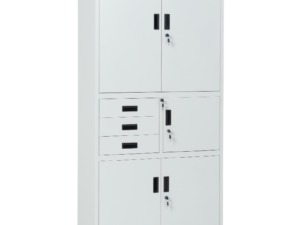 Метален шкаф Carmen CR-1281 Е K - сив