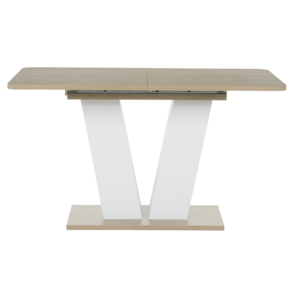 Разтегателна трапезна маса VEGAS T - дъб сонома / бял - Image 2