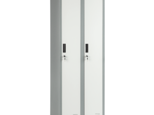 Метален шкаф Carmen CR-1242-2 J LUX - сив / тъмносив