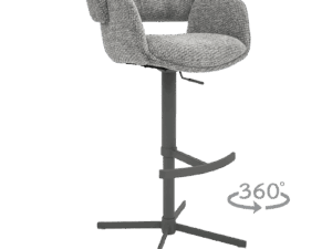 Бар стол PAIDE 8 - сив 44