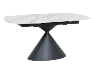 Разтегателна трапезна маса UPATA - бяла