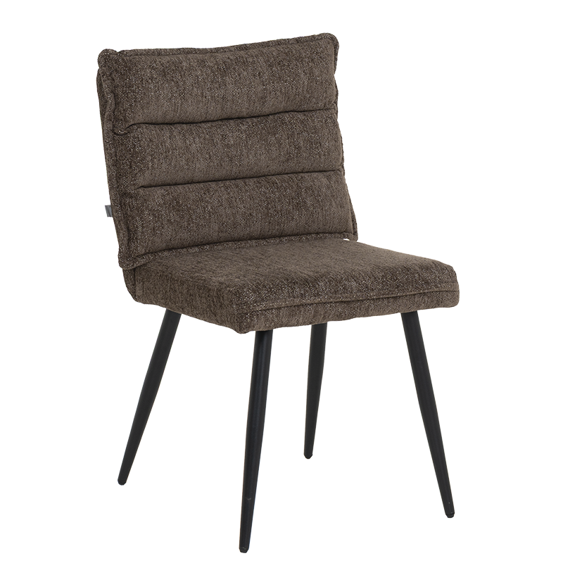 Трапезен стол IKSAN - тъмнокафяв R45