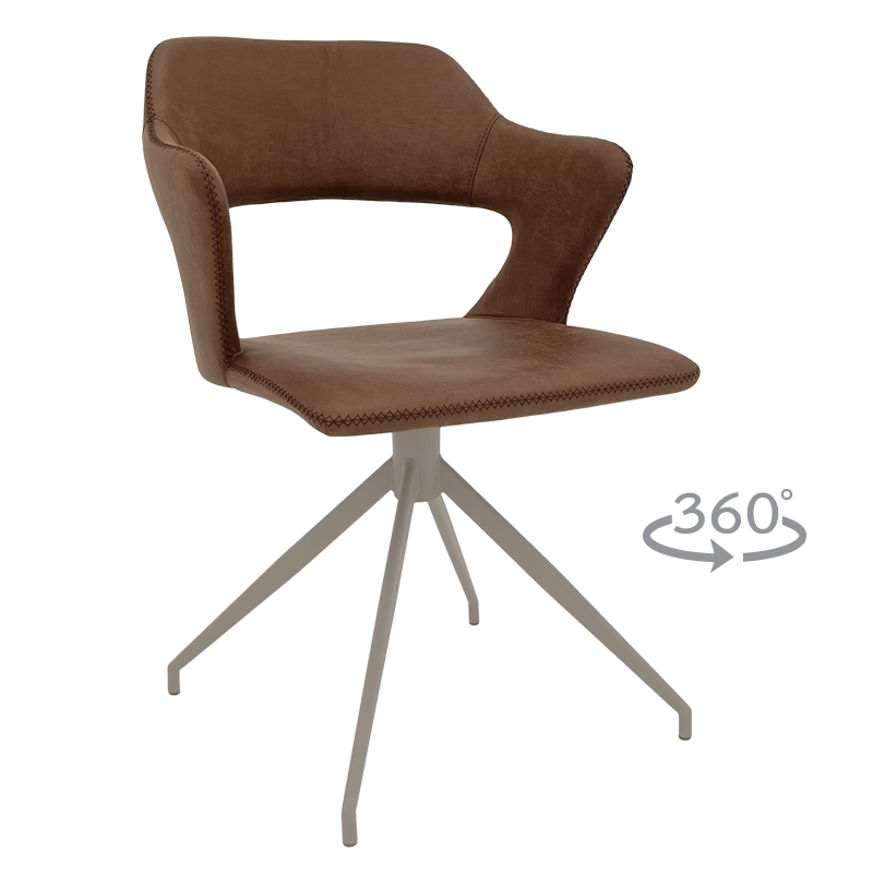 Трапезен стол RAPLA 1 - кафяв 16