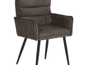 Трапезен стол с подлакътници IKSAN - тъмнокафяв R45