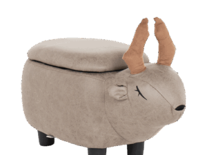 Детска табуретка с ракла - сив елен