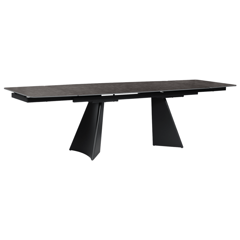 Разтегателна трапезна маса CARORA - черна - Image 2
