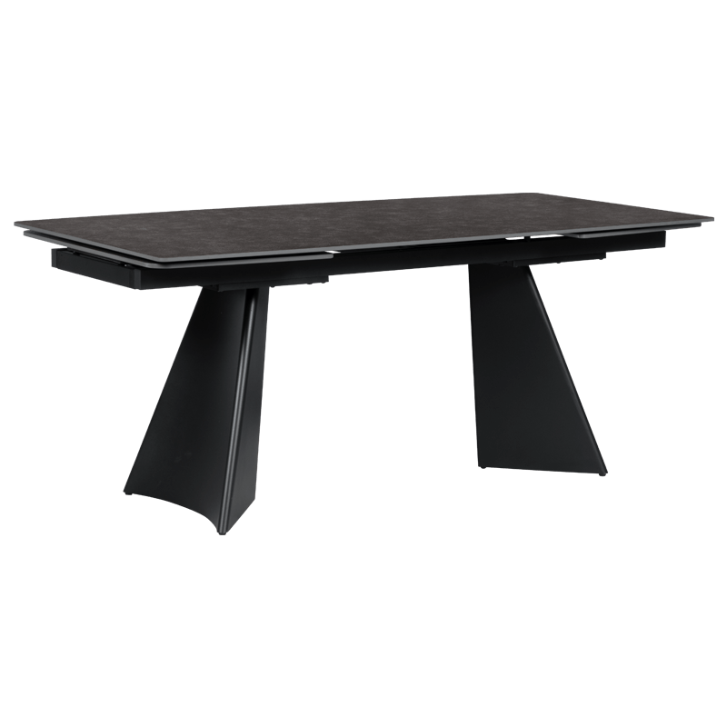 Разтегателна трапезна маса CARORA - черна