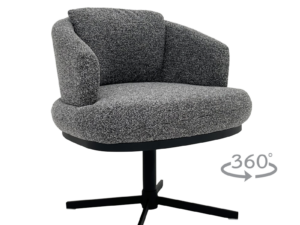 Трапезен стол RAPINA - черен 460