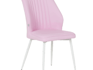 Трапезен стол LAREDO 3 Y силиконова кожа - розов 14